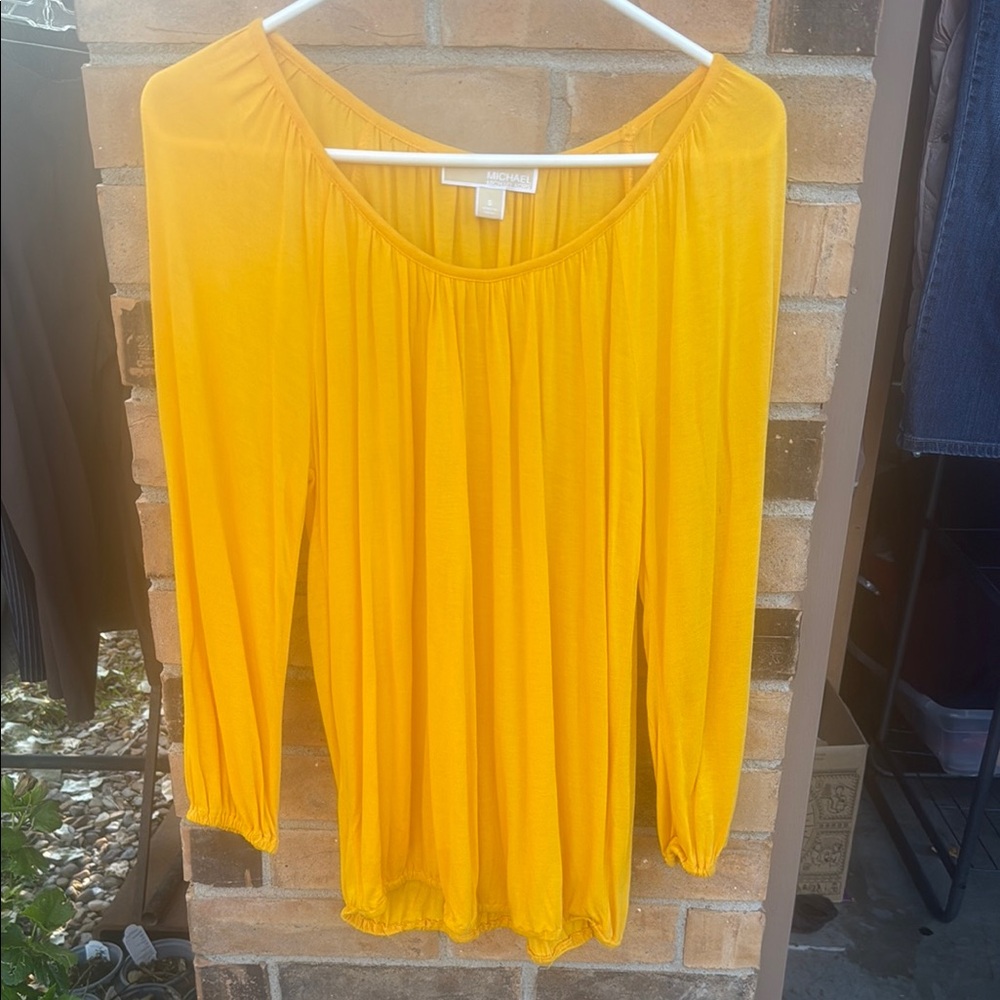Michael Kors Vibrant Yellow Women's Blouse